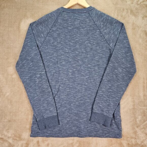 Eddie Bauer Henley Shirt Blue Pullover Long Sleeve Men's Size TL Tall Man - Picture 2 of 10